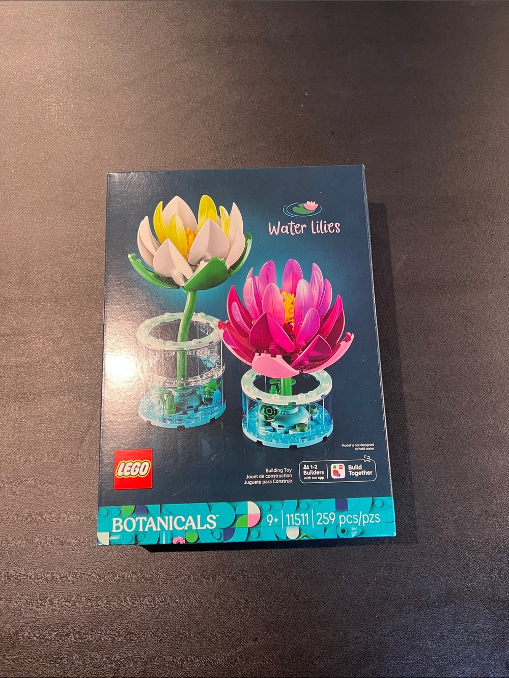 Lego Water Lilies Set in Pink, White & Green